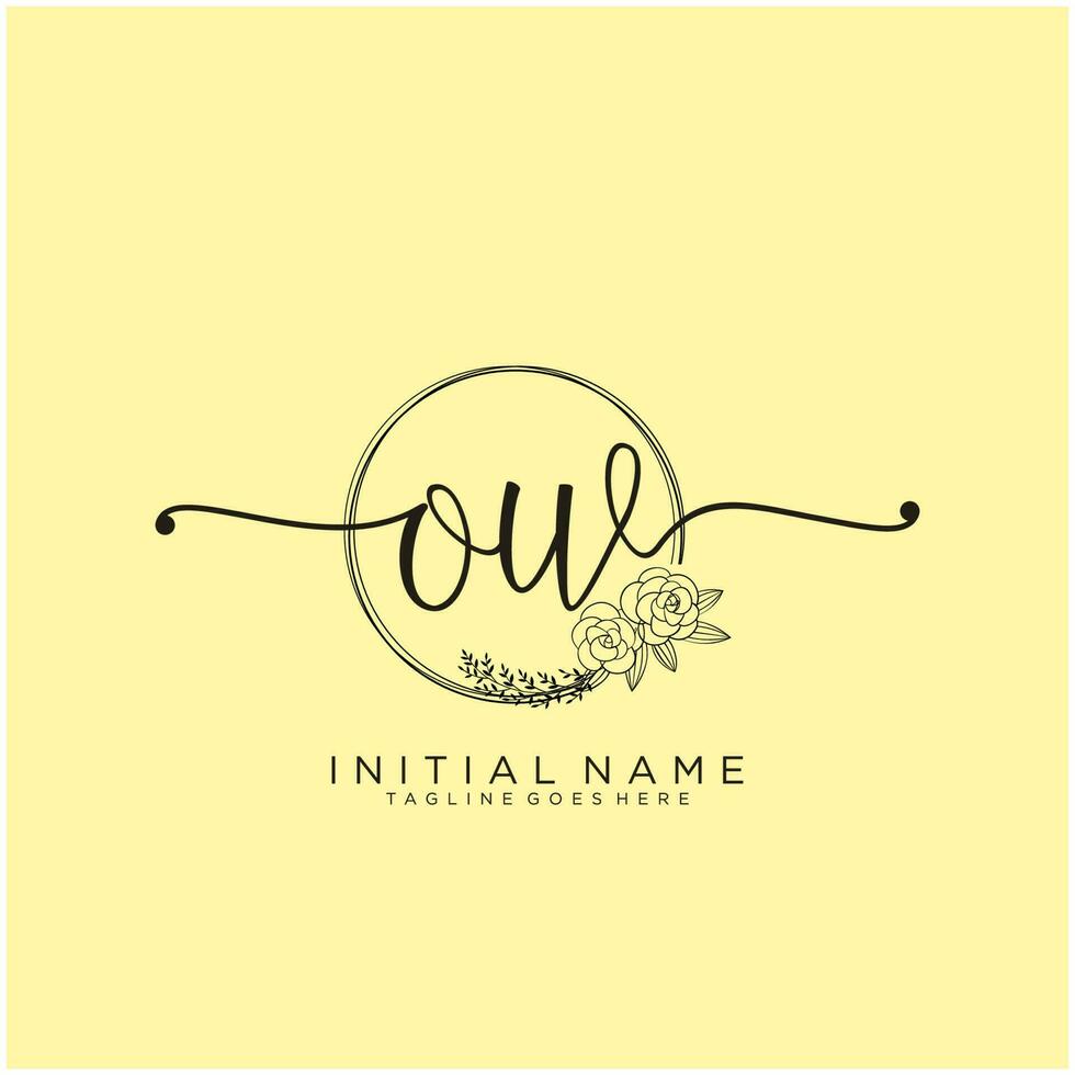 inicial Ay femenino logo colecciones modelo. escritura logo de inicial firma, boda, moda, joyería, boutique, floral y botánico con creativo modelo para ninguna empresa o negocio. vector