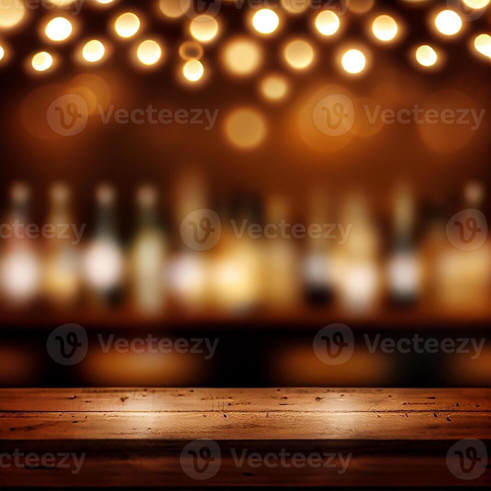 Beer restaurant bar, bar tabletop, blurred background - image photo
