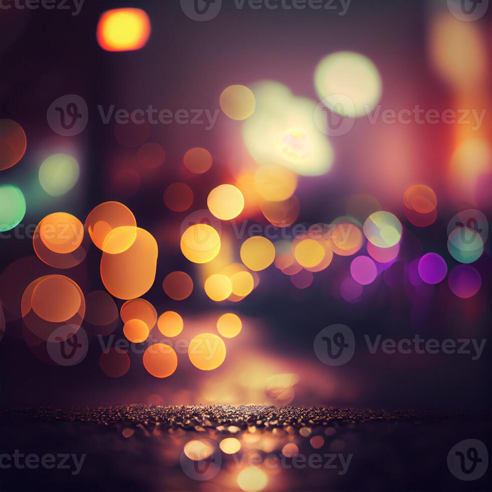 Car road with blurred bokeh background - image photo