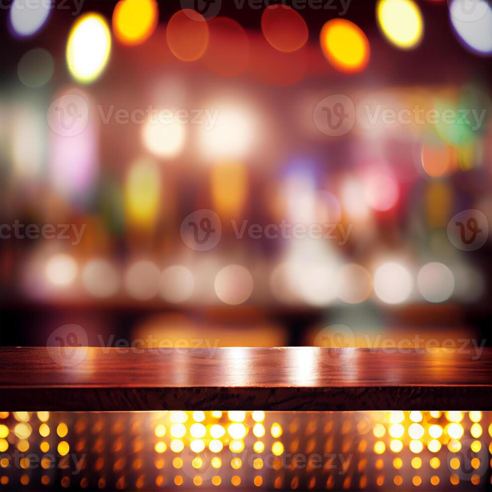 Beer restaurant bar, bar tabletop, blurred background - image photo