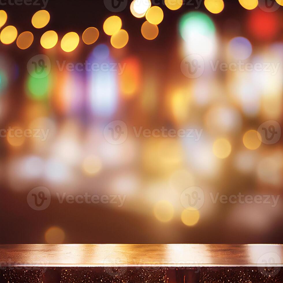 Beer restaurant bar, bar tabletop, blurred background - image photo