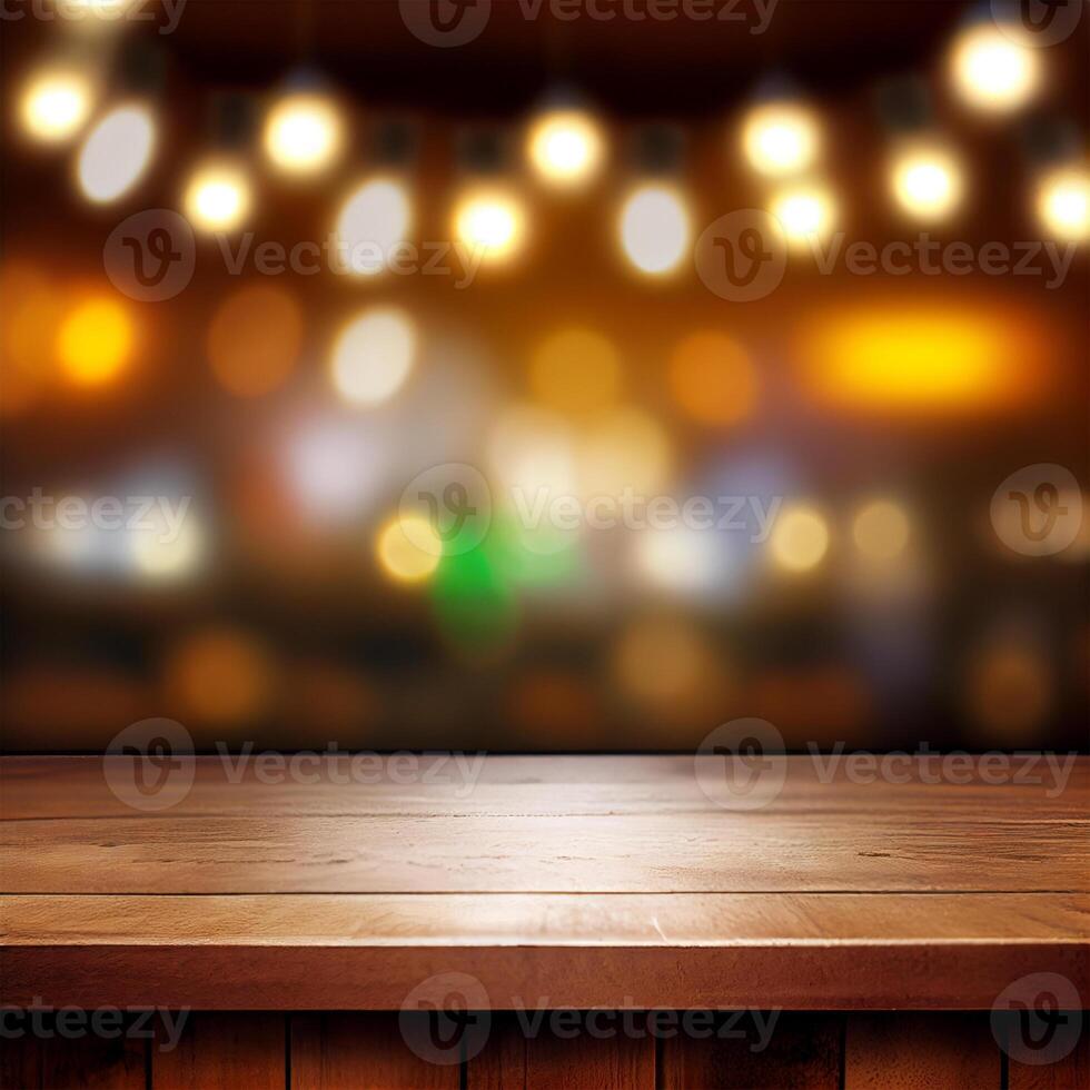 Beer restaurant bar, bar tabletop, blurred background - image photo