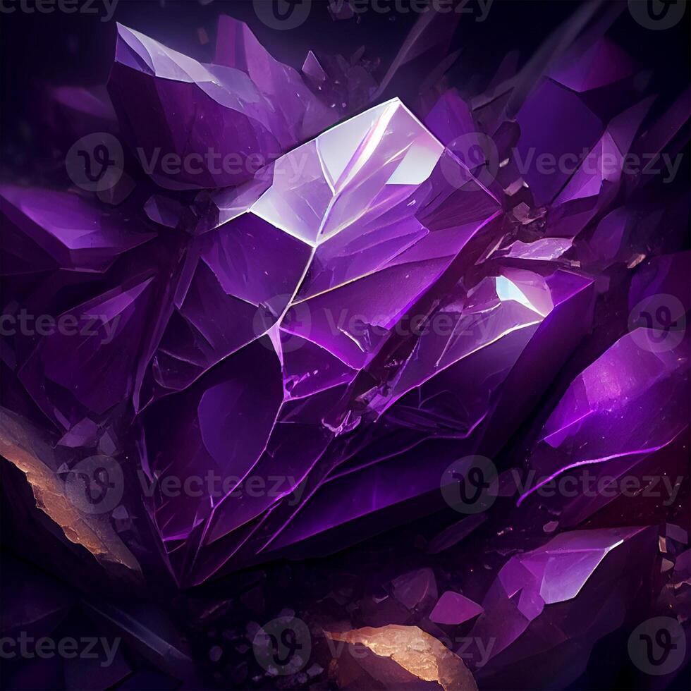 Stone texture stone amethyst, purple, bluish-pink or red-purple variety of quartz - image photo