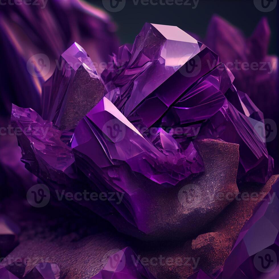 Stone texture stone amethyst, purple, bluish-pink or red-purple variety of quartz - image photo