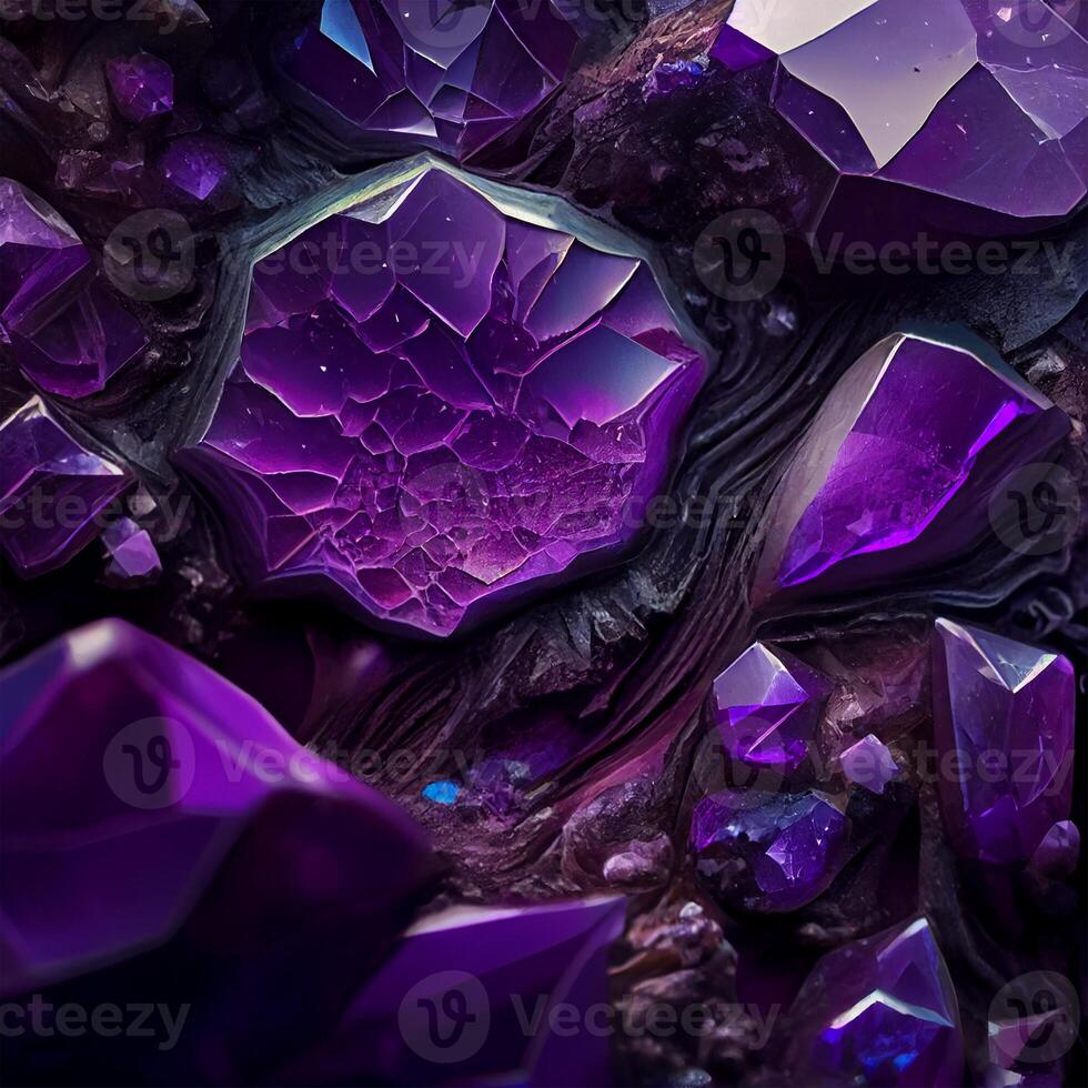 Stone texture stone amethyst, purple, bluish-pink or red-purple variety of quartz - image photo