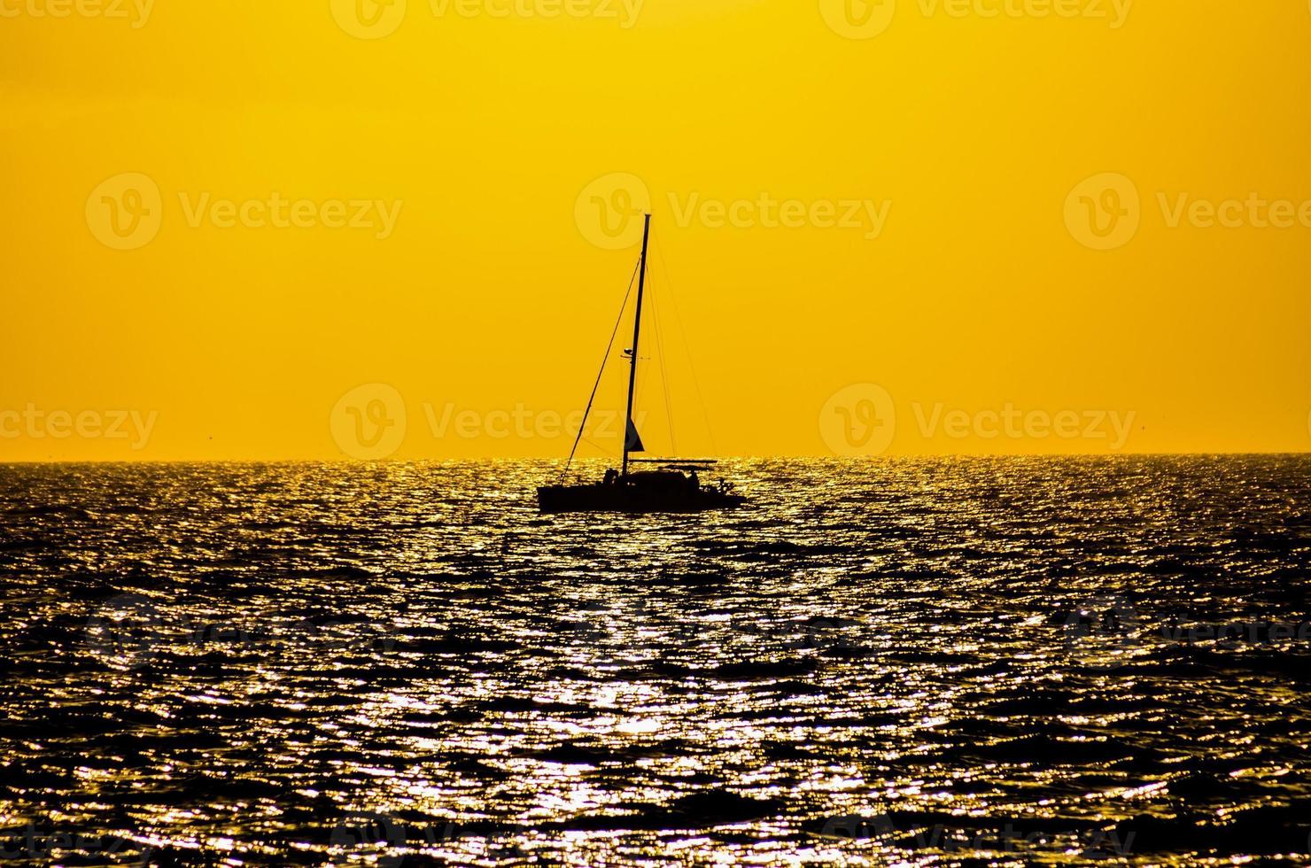 Ship in the ocean photo