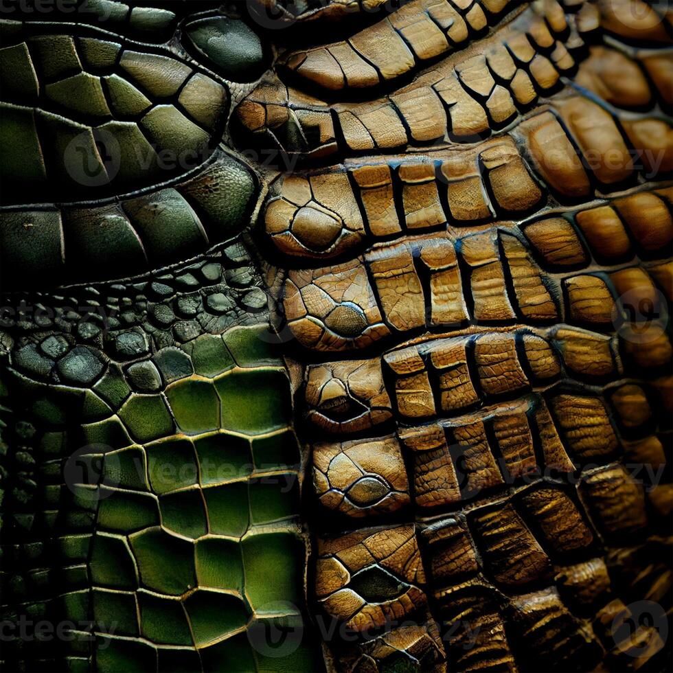 Expensive natural crocodile skin texture - image photo