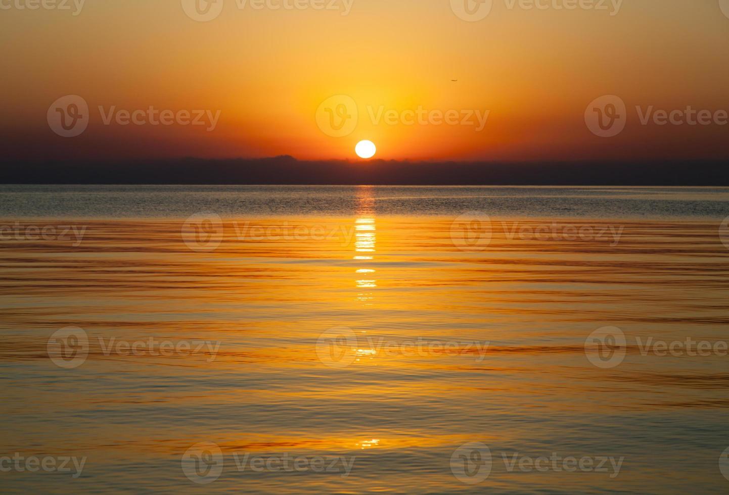 naranja color Mediterráneo mar amanecer foto