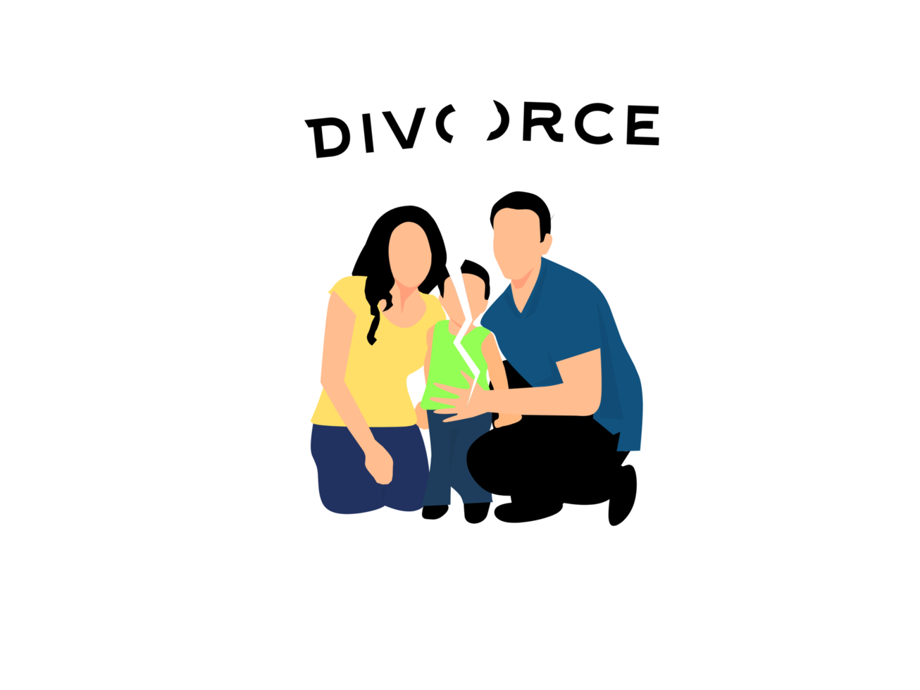 divorzio e famiglia separazione png