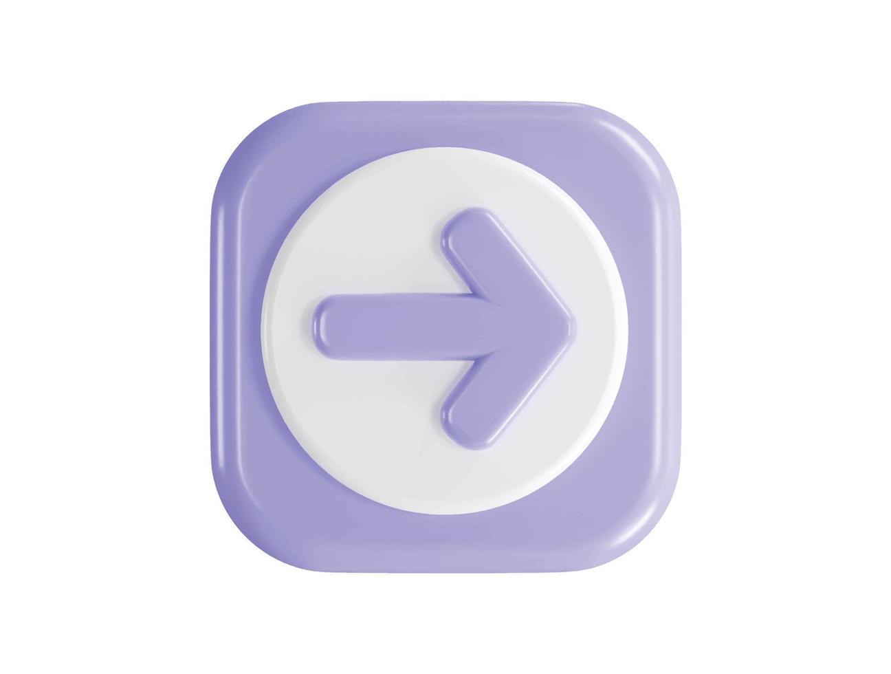 3d rendering arrow icon vector illustration transparent element