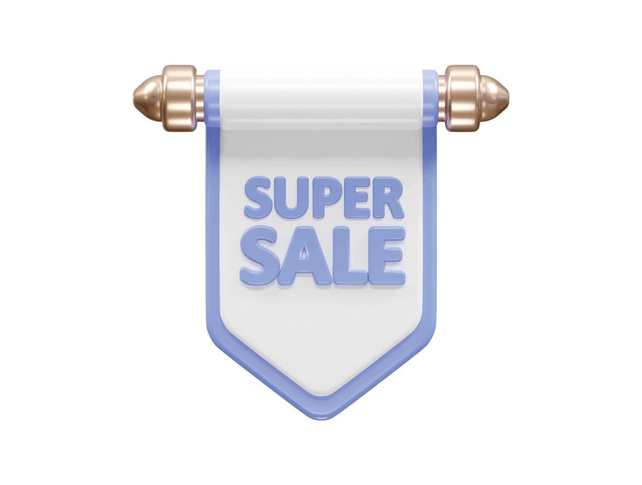 Discount sale vector element percent icon transparent 3d rendering