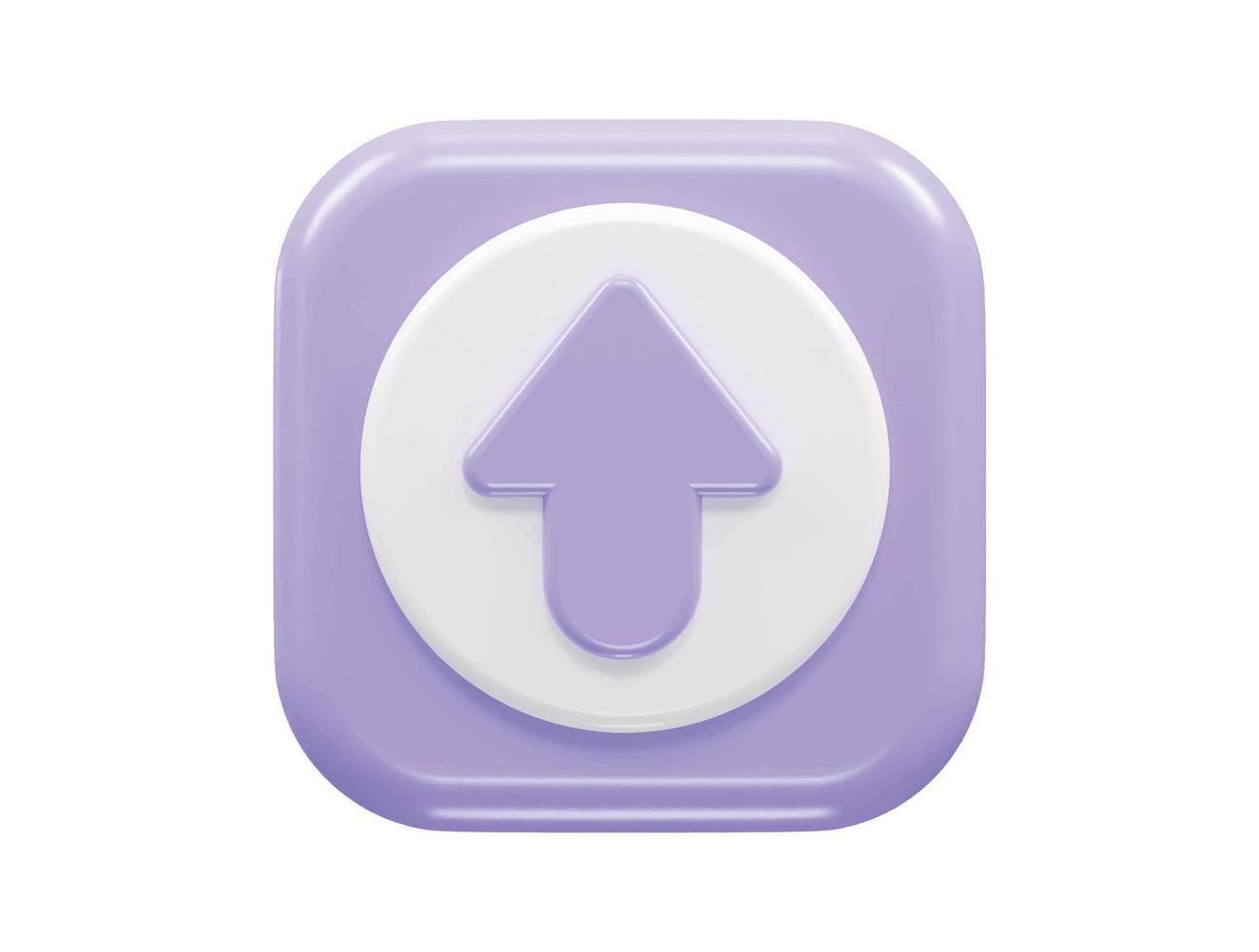 3d rendering arrow icon vector illustration transparent element