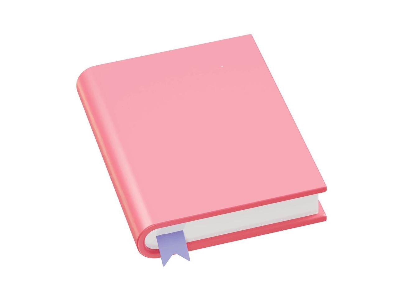 book icon 3d rendering illustration element vector