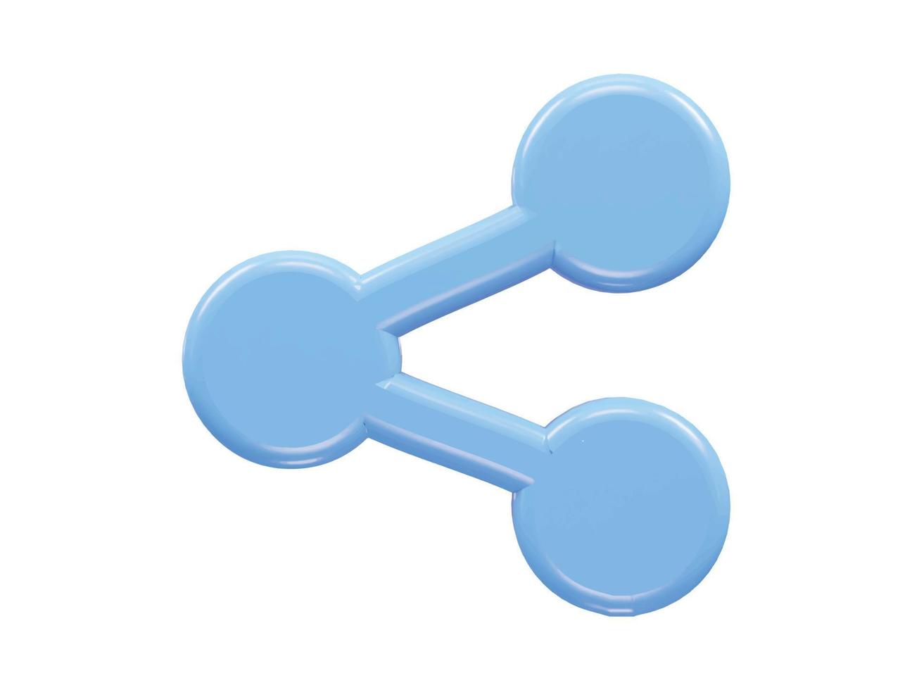 share icon 3d rendering vector illustration element