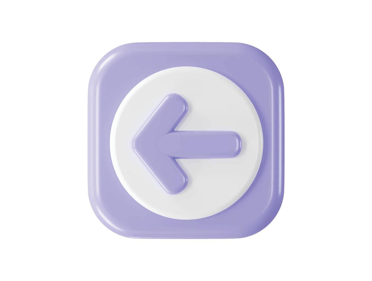 3d rendering arrow icon vector illustration transparent element