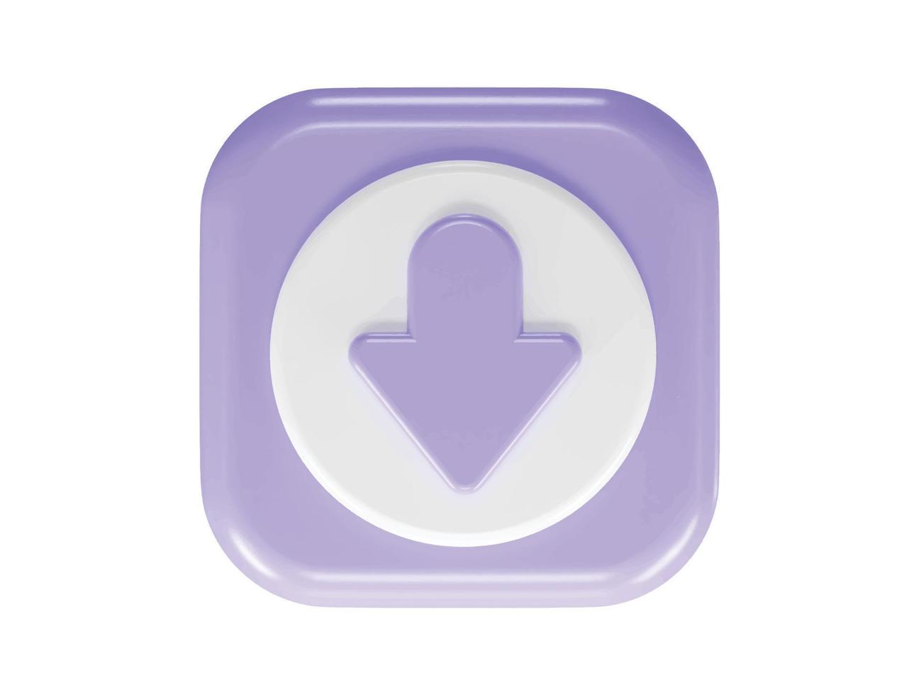3d rendering arrow icon vector illustration transparent element