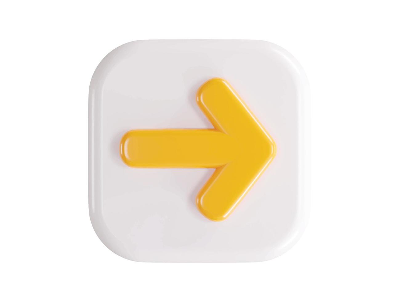 3d rendering arrow icon vector illustration transparent element