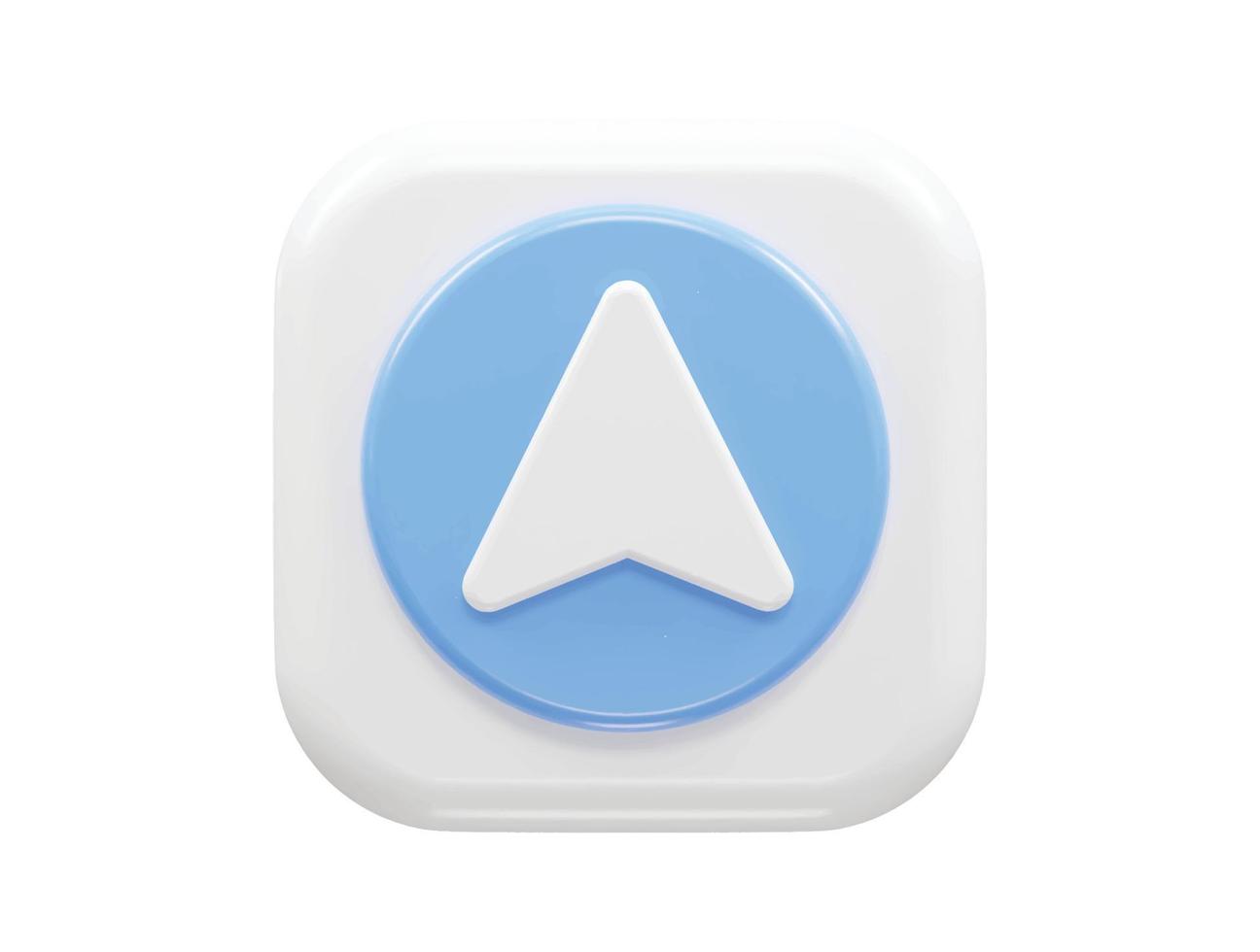 3d rendering arrow icon vector illustration transparent element