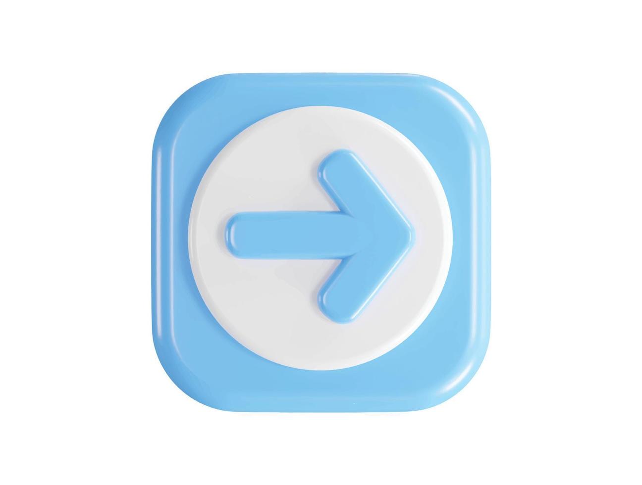 3d rendering arrow icon vector illustration transparent element
