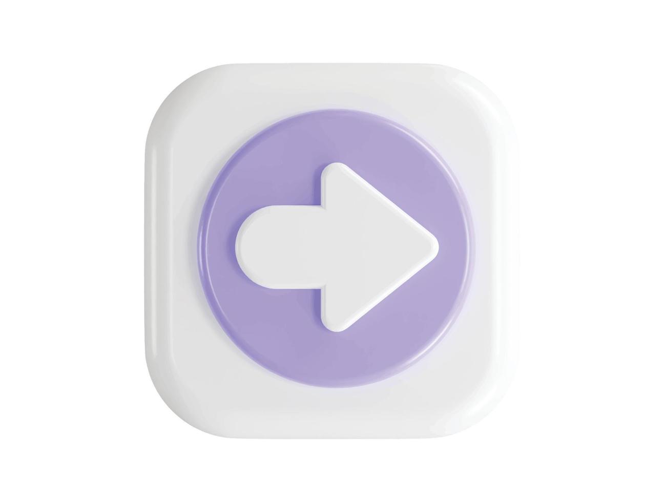3d rendering arrow icon vector illustration transparent element