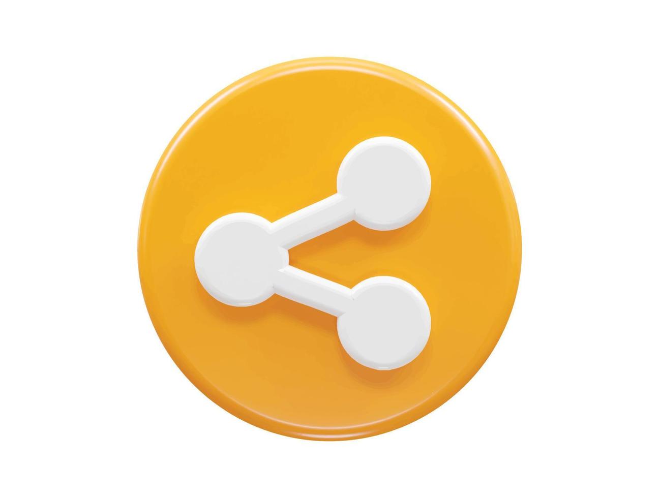share icon 3d rendering vector illustration element