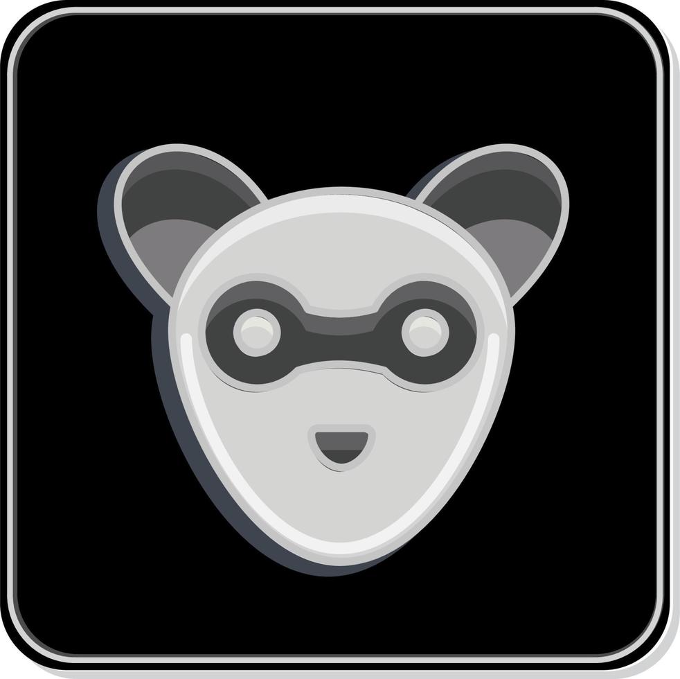 Icon Ferret. related to Animal Head symbol. simple design editable. simple illustration vector