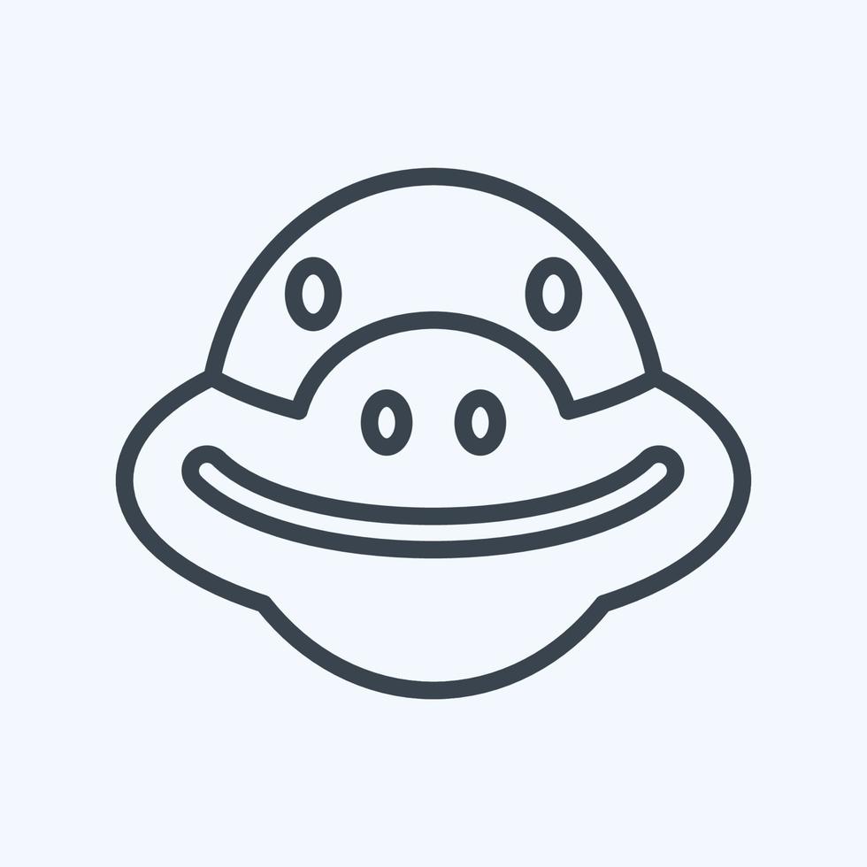 Icon Turtle. related to Animal Head symbol. simple design editable. simple illustration vector
