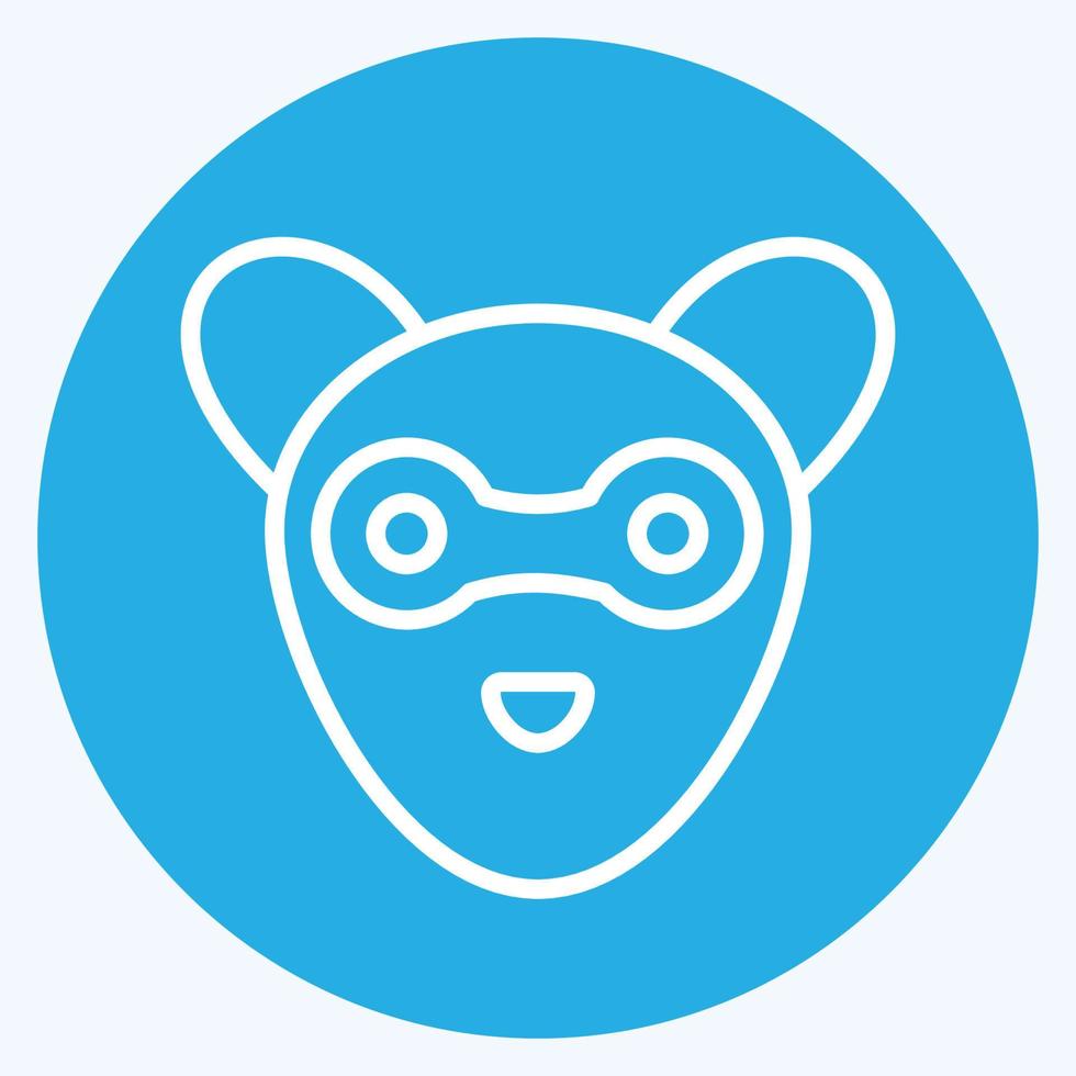 Icon Ferret. related to Animal Head symbol. simple design editable. simple illustration vector