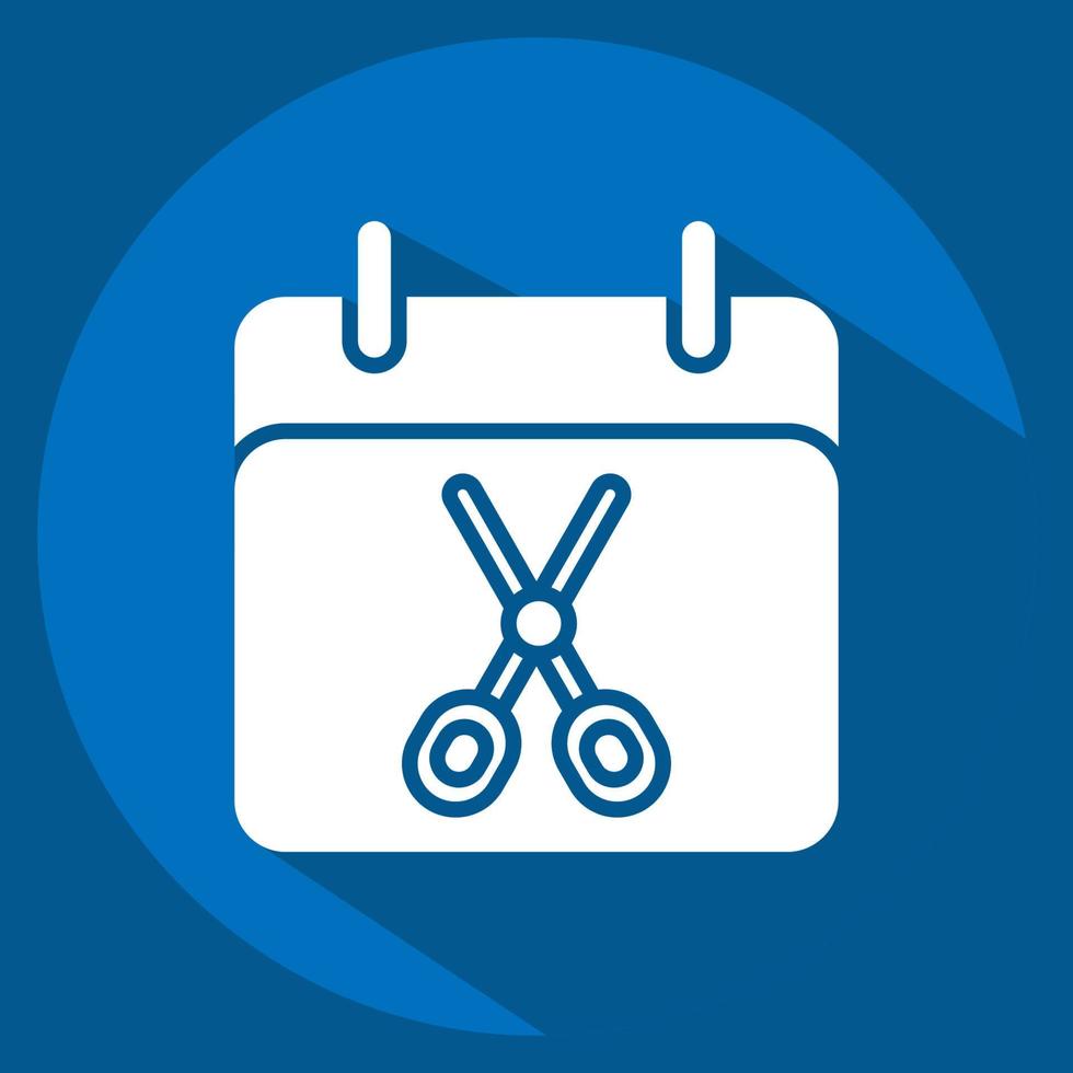 Icon Appointment. related to Barbershop symbol. Beauty Saloon. simple illustration vector