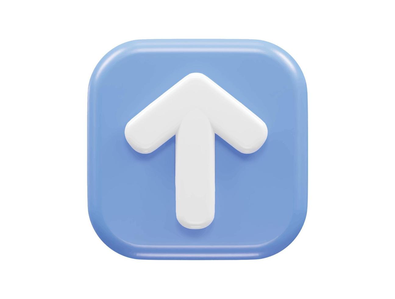 3d rendering arrow icon vector illustration transparent element