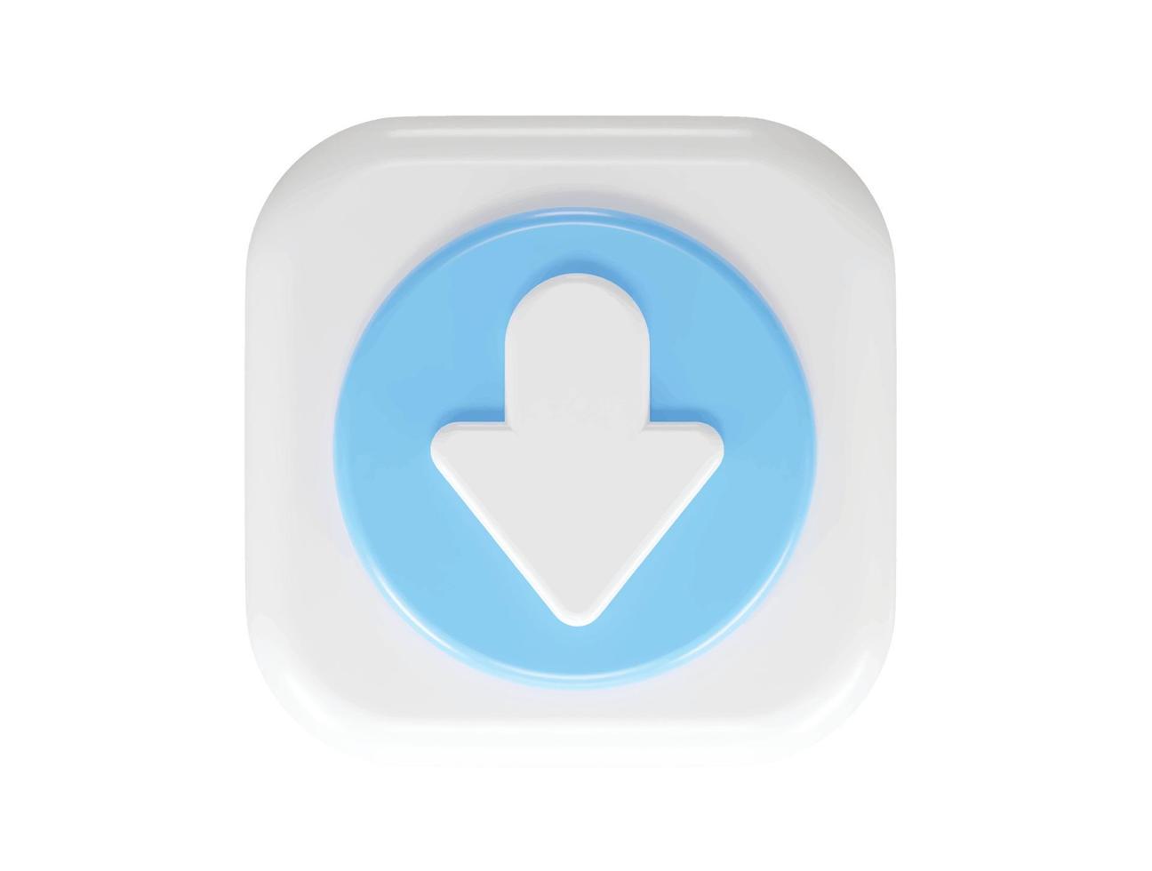 3d rendering arrow icon vector illustration transparent element
