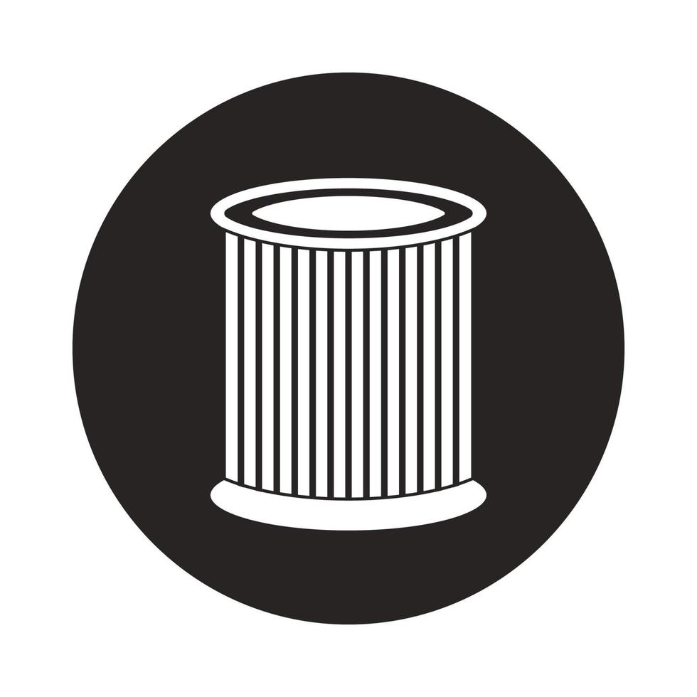 car oil filter icon vector