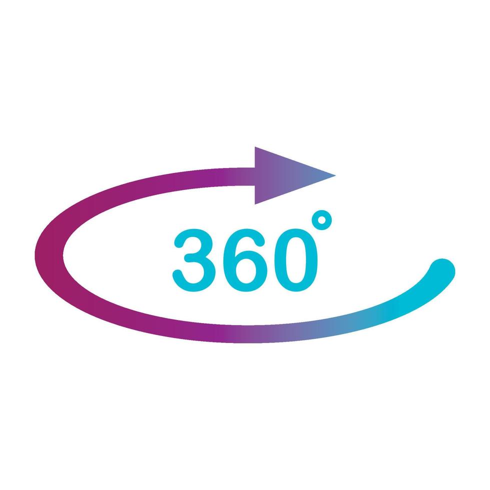360 degree logos vector