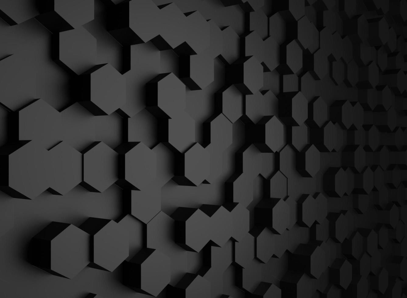 3d hexagon background with texture photo