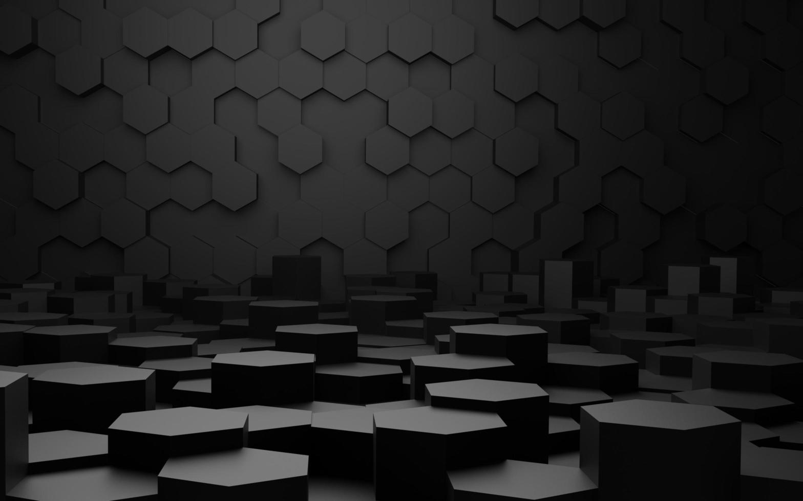 3d hexagon background with texture photo