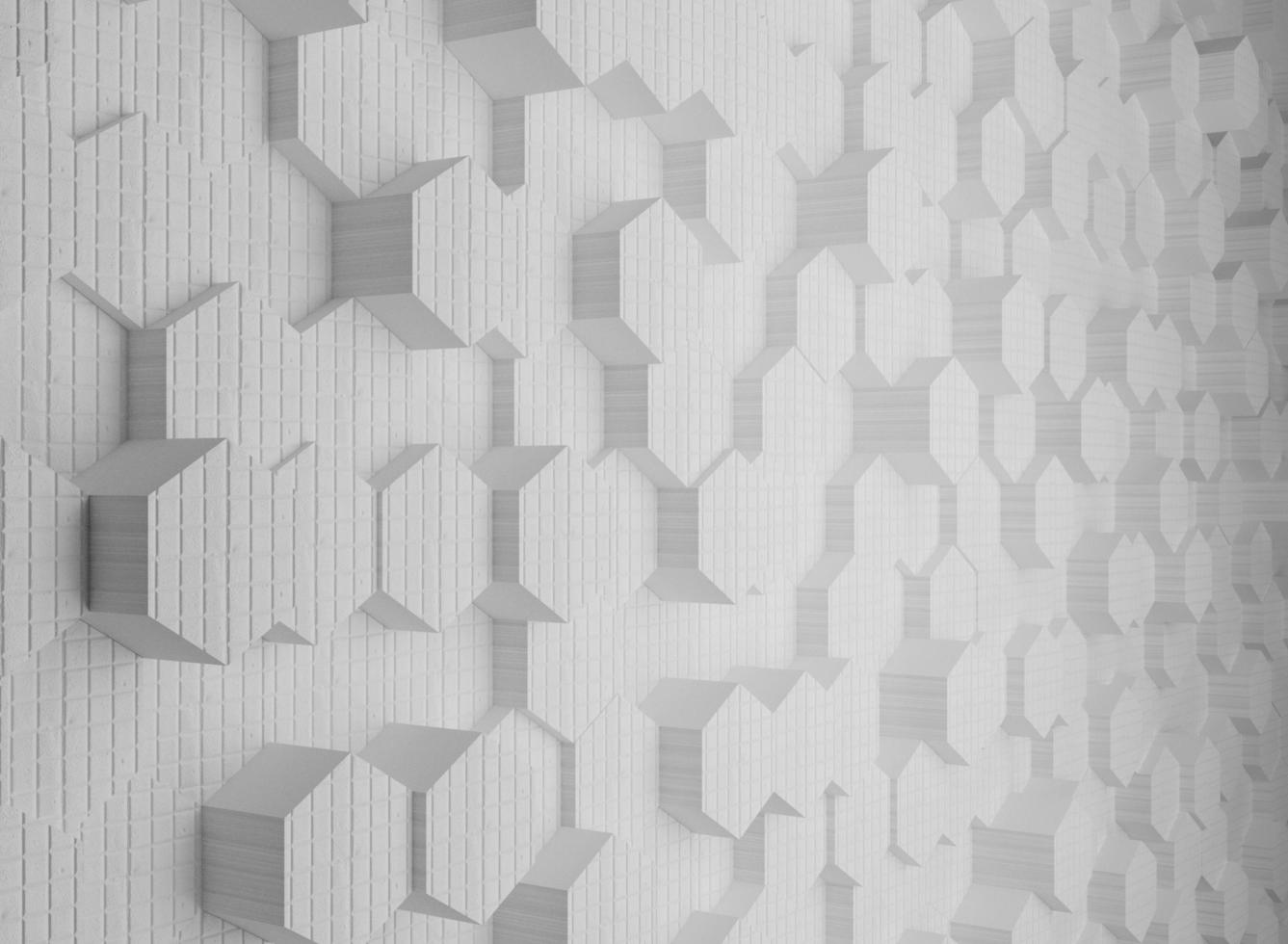 3d hexagon background with texture photo