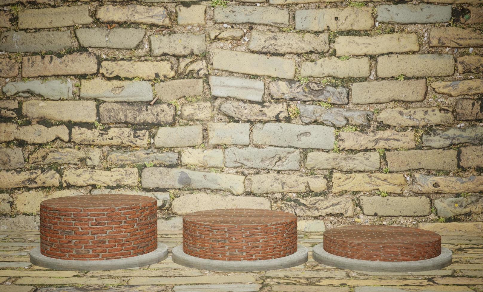 3d rendering podium stage photo