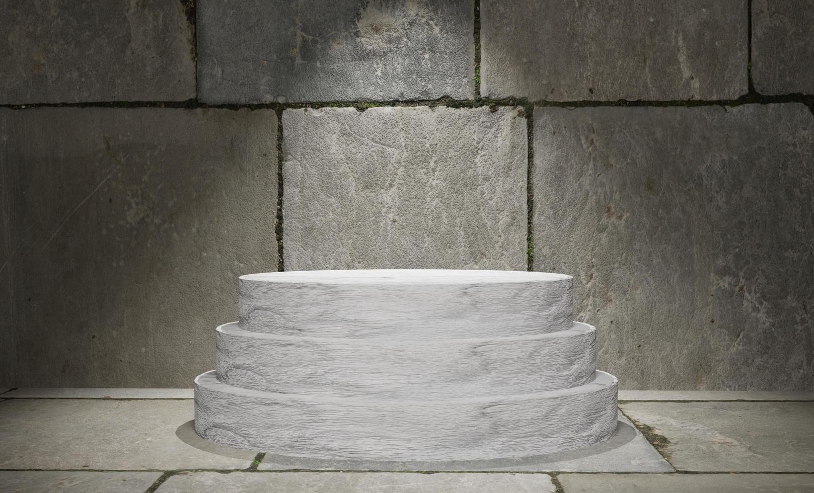 3d rendering podium stage photo