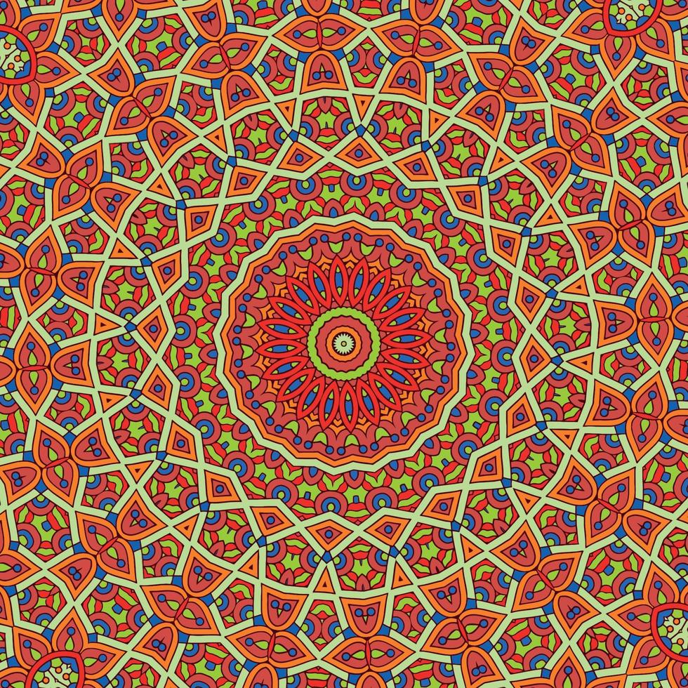 un vistoso modelo con un circular modelo vector