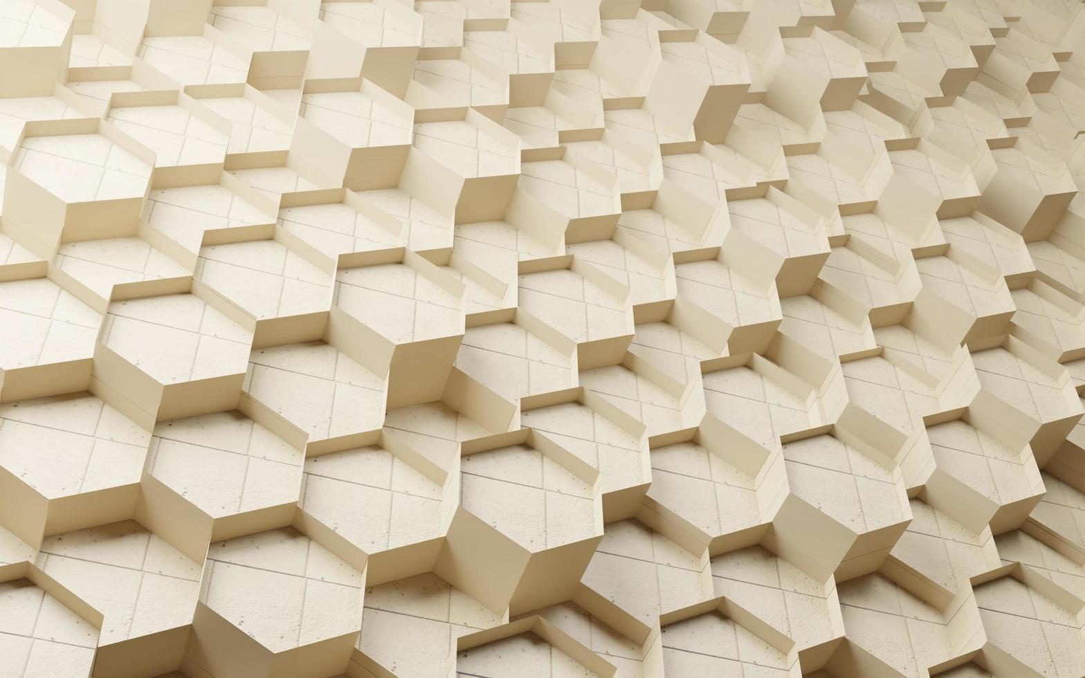 3d hexagon background with texture photo