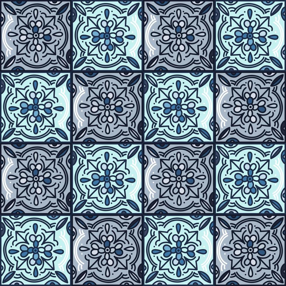 Talavera pattern. Indian patchwork. Turkish ornament. Moroccan tile mosaic. vector