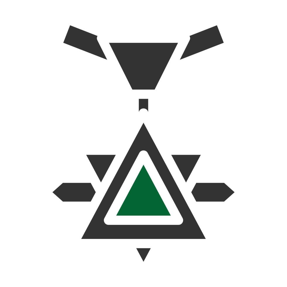 medal icon solid style grey green colour military illustration vector army element and symbol perfect.