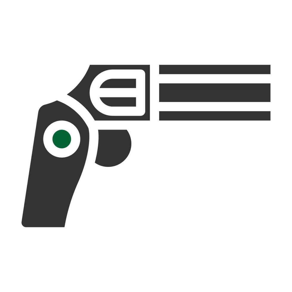 gun icon solid style grey green colour military illustration vector army element and symbol perfect.