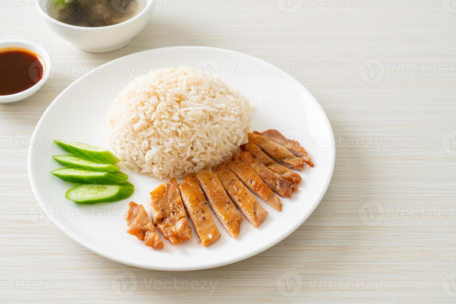 Grilled Chicken with Steamed Rice photo