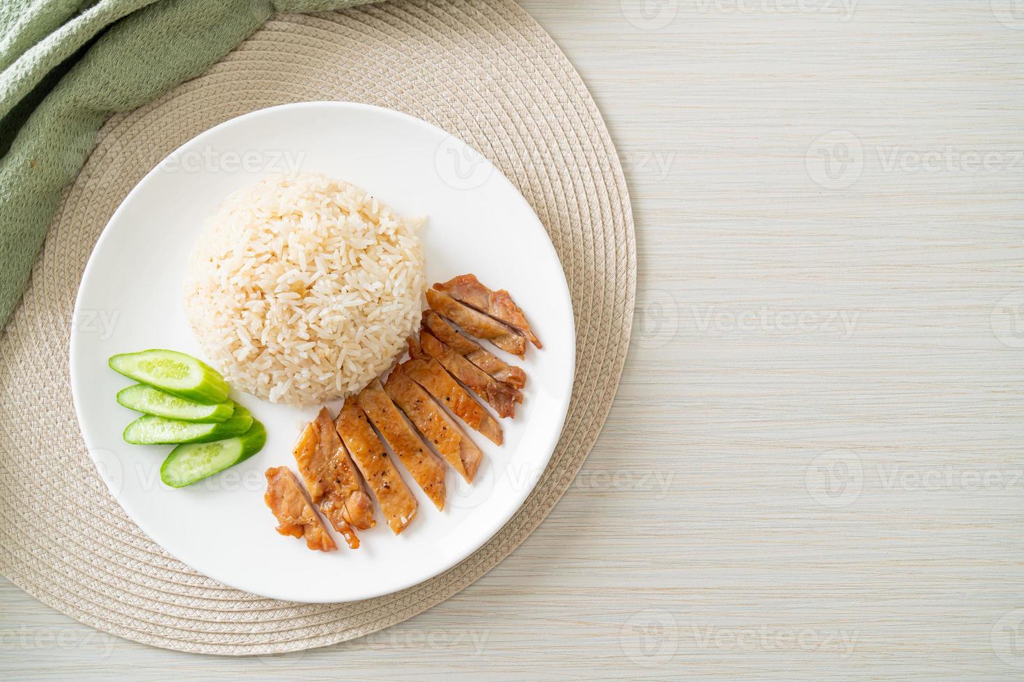 Grilled Chicken with Steamed Rice photo