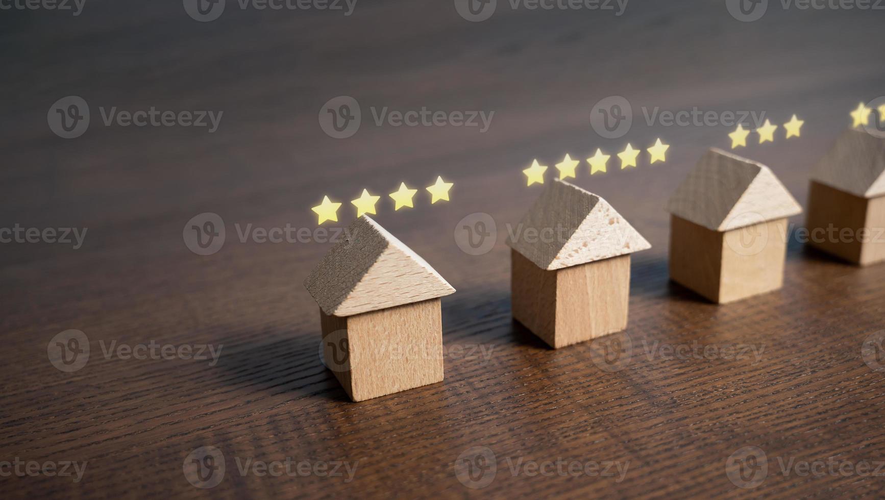 Rating of housing with five stars. Set level and quality of the housing, status and comfort. Aesthetics and functionality. Search for best options. Luxury VIP class apartments. photo