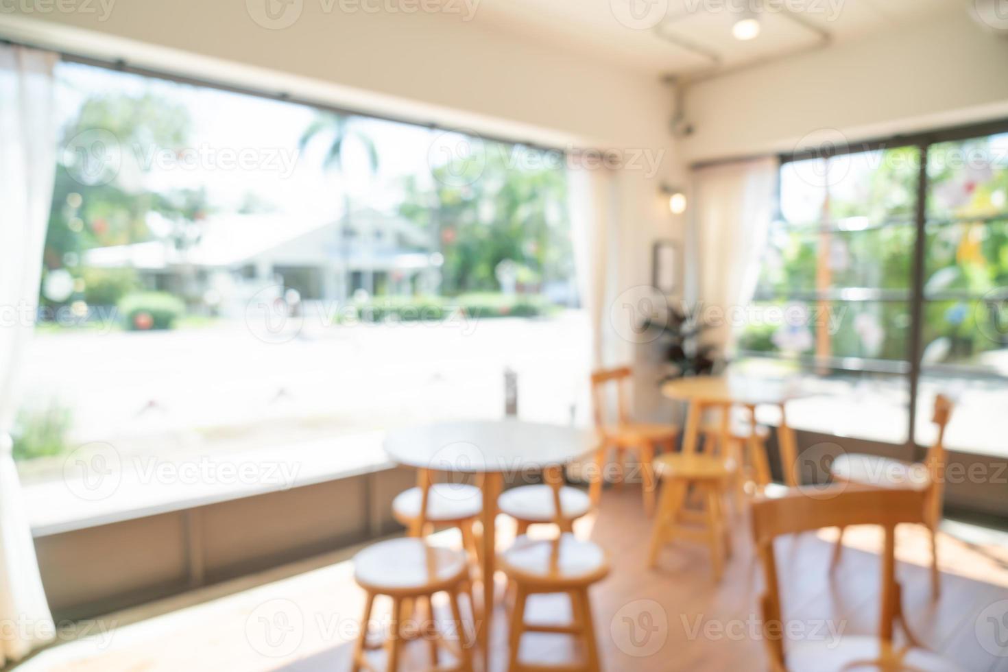 abstract blur coffee shop for background photo