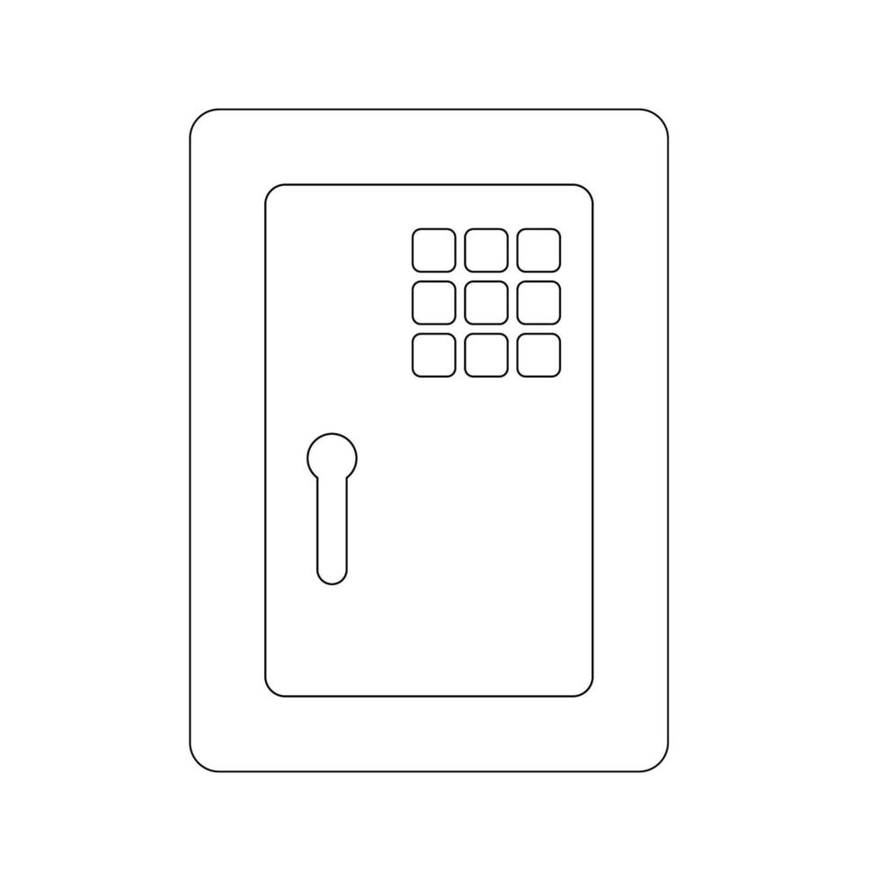 safe icon vector