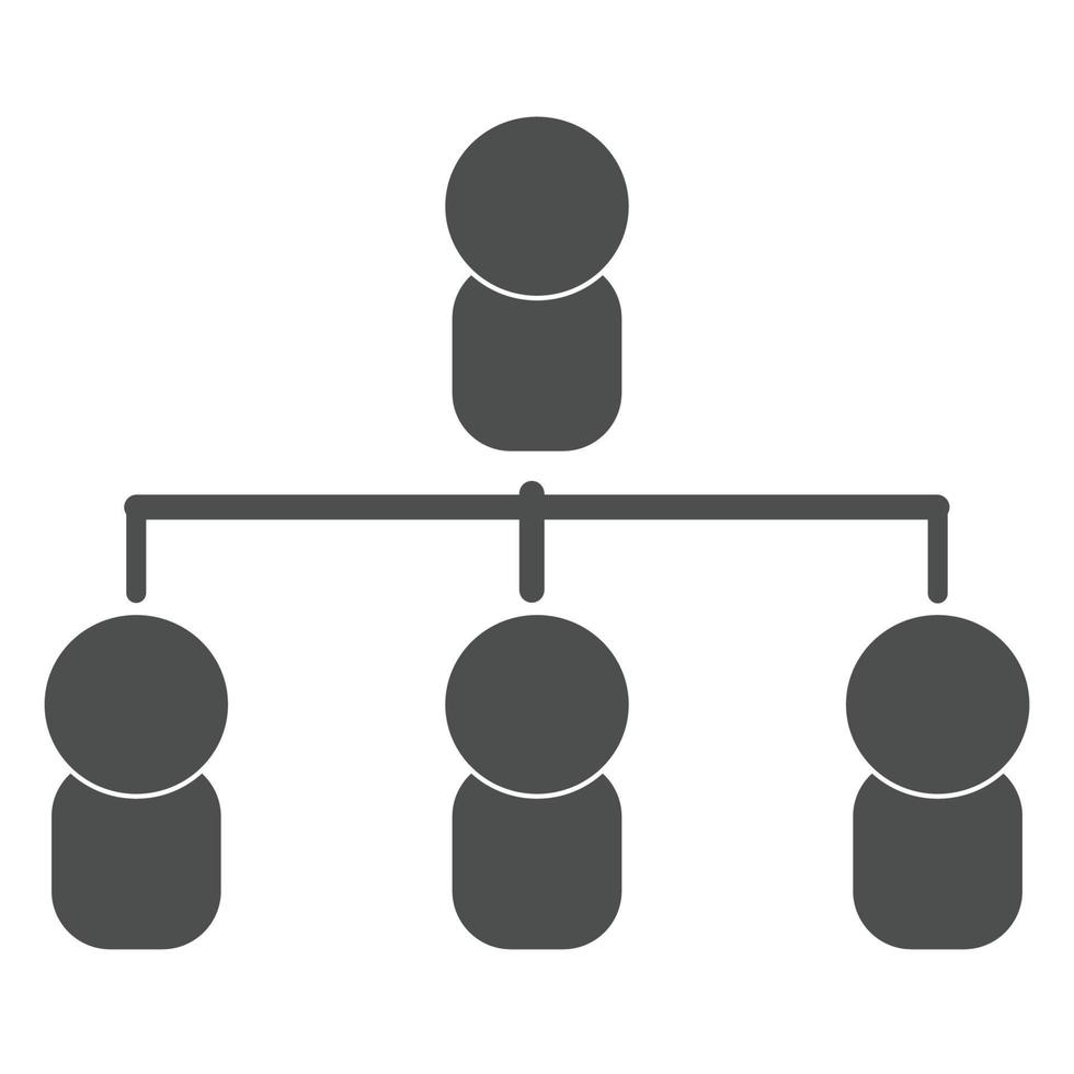 organizational structure icon vector