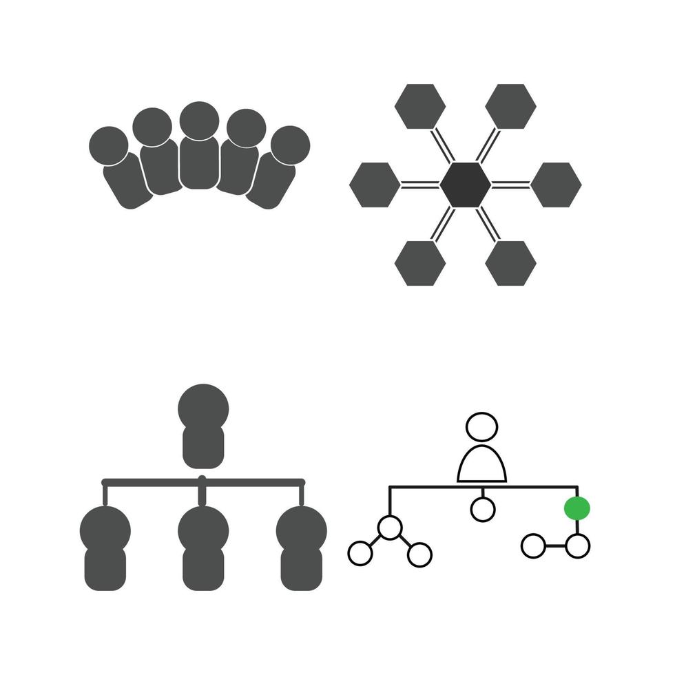 organizativo estructura icono vector